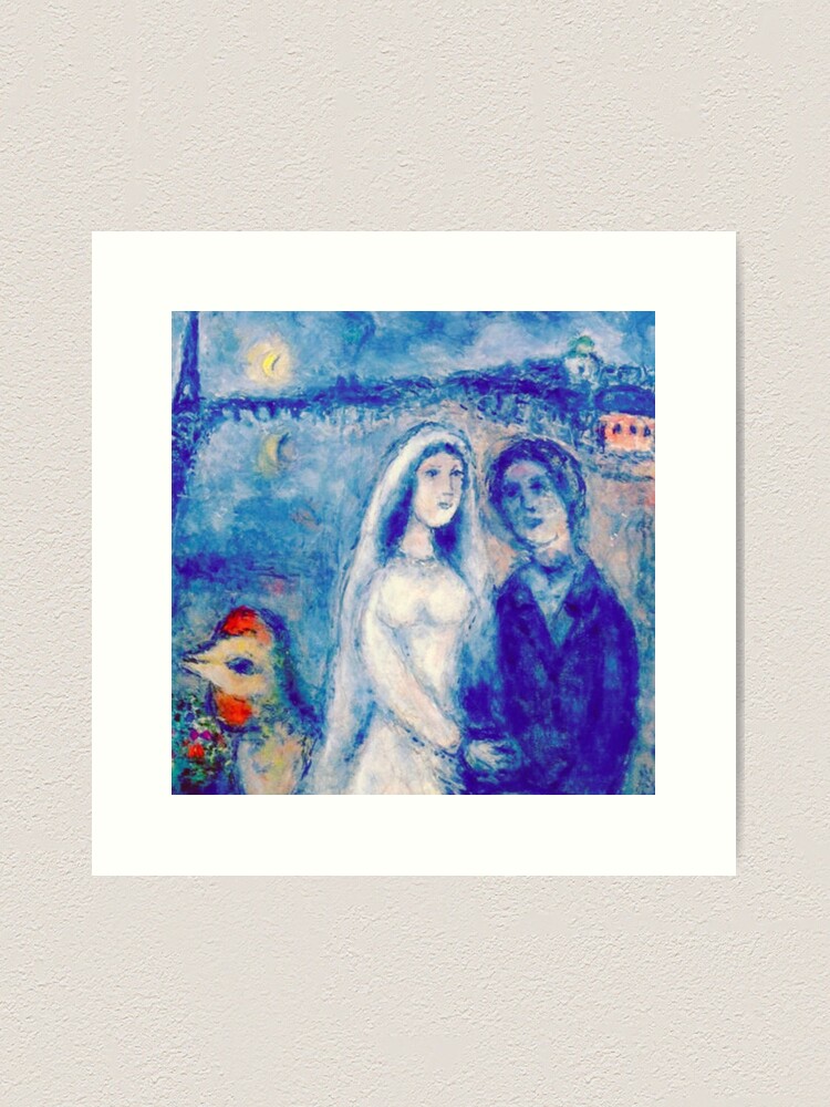 Thumbnail 1 of 3, Art Print, marc chagall surrealism art and gift for sale  designed and sold by Nada01.