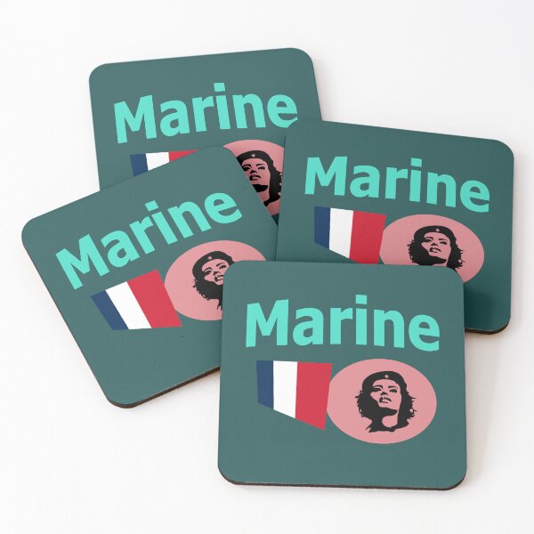 Item preview, Marine Le Pen abstract design designed and sold by lobodelnoir.