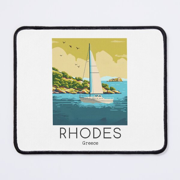 Item preview, A Vintage Travel Art of Rhodes - Greece designed and sold by GoodOldVintage.