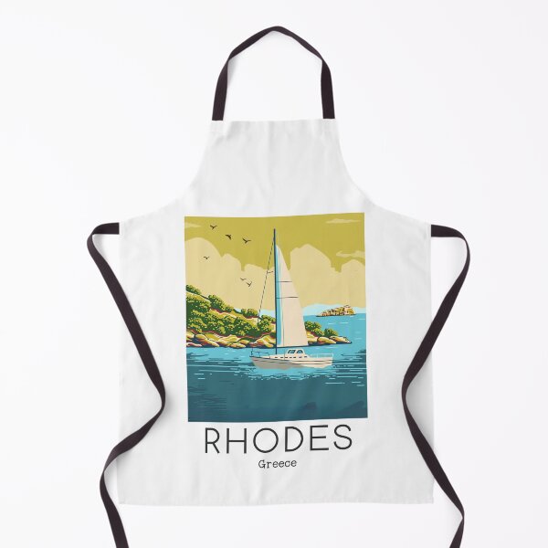 Item preview, A Vintage Travel Art of Rhodes - Greece designed and sold by GoodOldVintage.