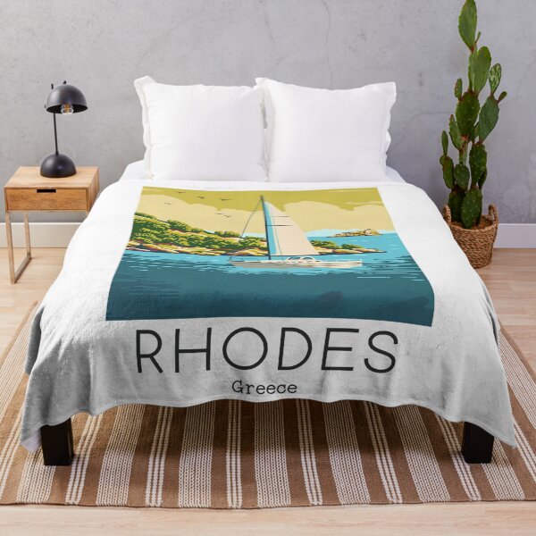 Item preview, A Vintage Travel Art of Rhodes - Greece designed and sold by GoodOldVintage.
