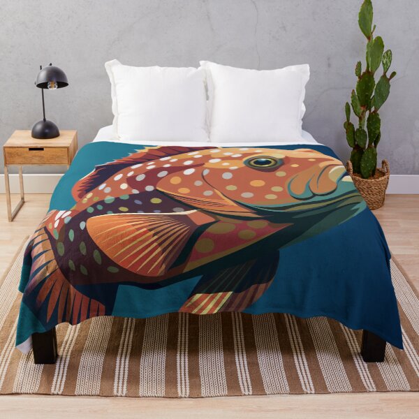 Item preview, Dahab Egypt Grouper - Grouper fish designed and sold by BelleRiviera.