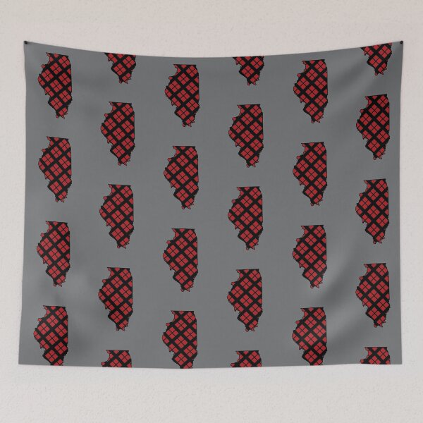 Item preview, Red Plaid Illinois  designed and sold by taylorrowan.