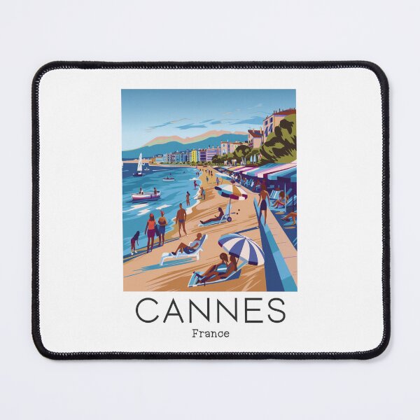 Item preview, A Vintage Travel Art of Cannes - France  designed and sold by GoodOldVintage.