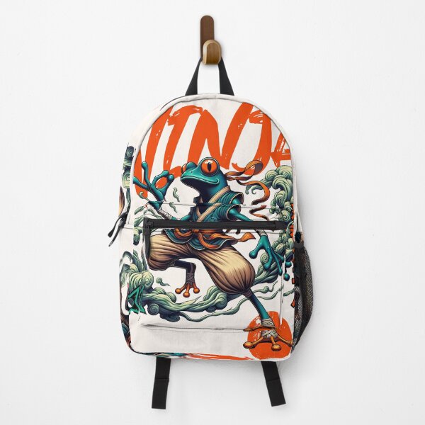 Item preview, Copy of Ninja Toad Frog Japanese Manga Anime Aesthetics Illustration Black designed and sold by InkyGenies.