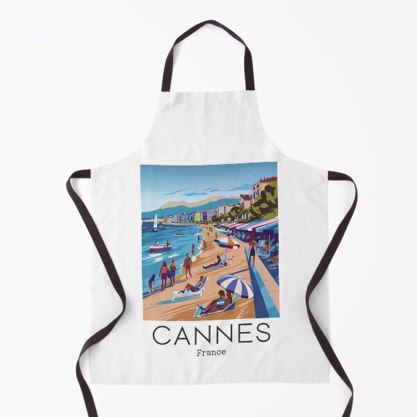 Item preview, A Vintage Travel Art of Cannes - France  designed and sold by GoodOldVintage.