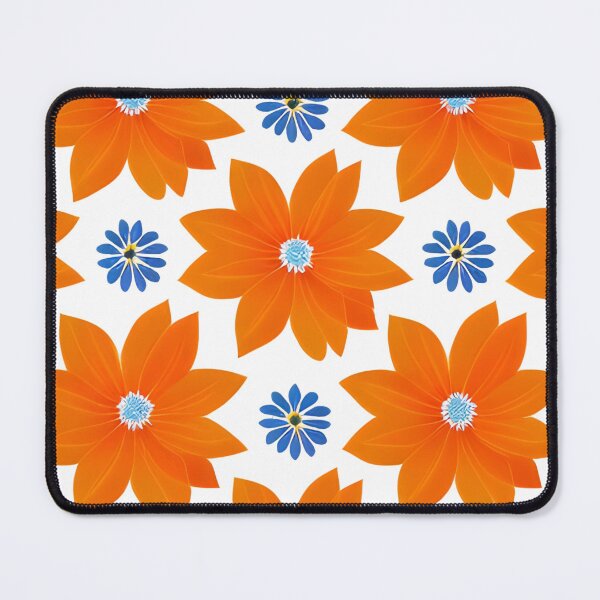 Item preview, Orange and Blue Flower, Floral Pattern designed and sold by Liza36designs.