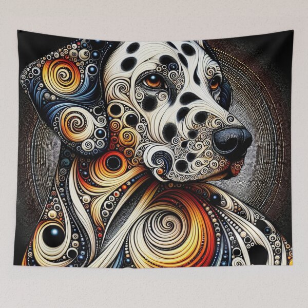 Item preview, Symphony in Swirls and Dots Dalmatian Dog designed and sold by Wags & Tails.