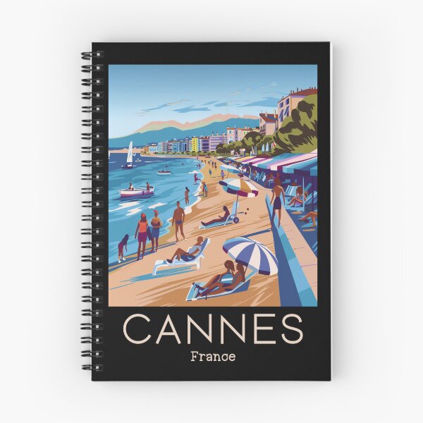 Item preview, A Vintage Travel Art of Cannes - France  designed and sold by GoodOldVintage.