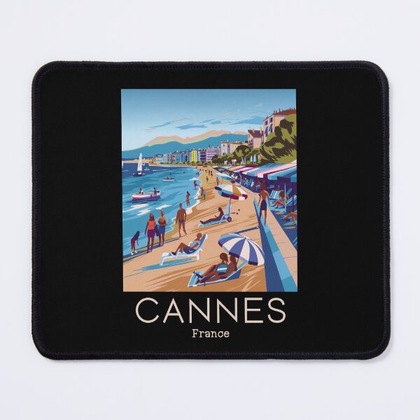 Item preview, A Vintage Travel Art of Cannes - France  designed and sold by GoodOldVintage.
