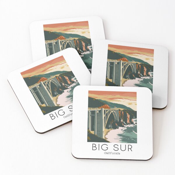 Item preview, A Vintage Travel Illustration of Big Sur - California - US designed and sold by GoodOldVintage.