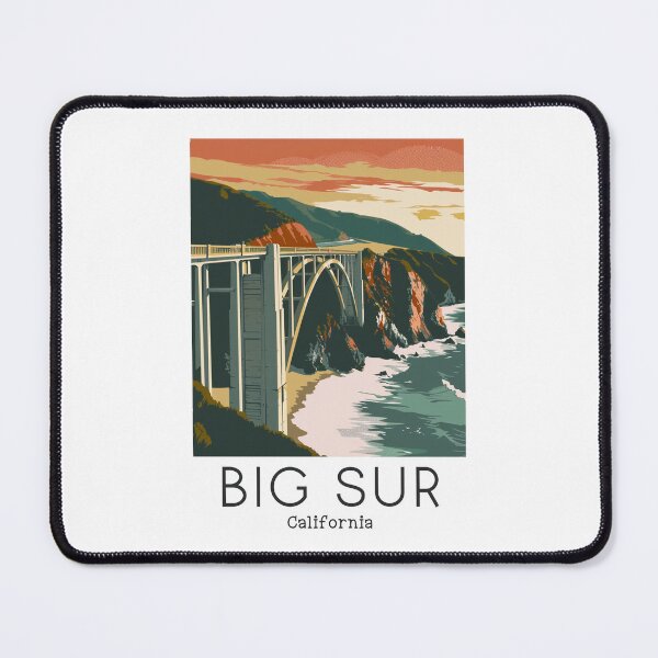 Item preview, A Vintage Travel Illustration of Big Sur - California - US designed and sold by GoodOldVintage.