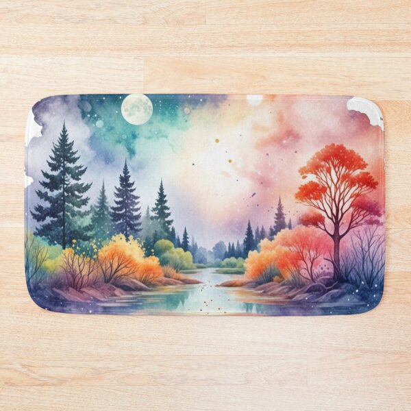 Item preview, Enchanted Night Forest: A Nocturnal Wonderland designed and sold by JesNoh.