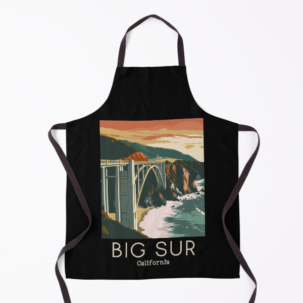 Item preview, A Vintage Travel Illustration of Big Sur - California - US designed and sold by GoodOldVintage.