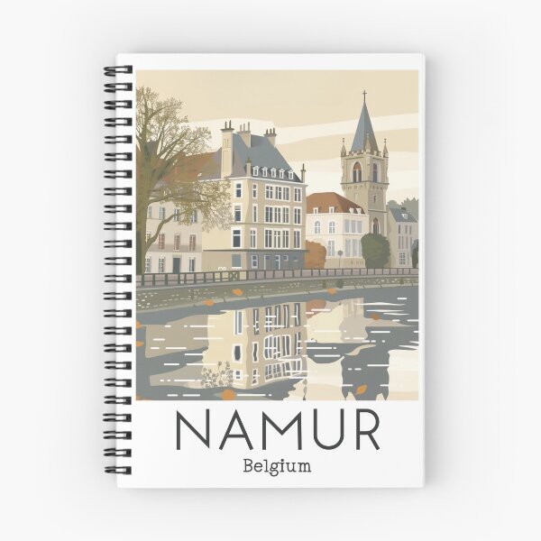 Item preview, A Vintage Travel Illustration of Namur - Belgium  designed and sold by GoodOldVintage.