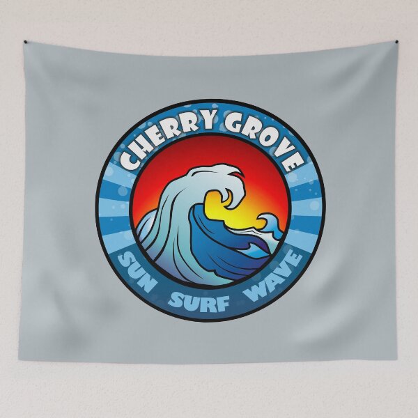 Item preview, Cherry Grove sun surf wave designed and sold by studioss76.