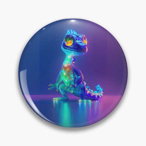 Item preview, Glowing Neon Basilisk designed and sold by Sillytoe.