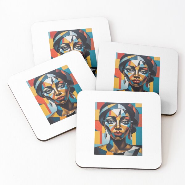 Item preview, Black Woman Cubist Art designed and sold by Chakazuluu.