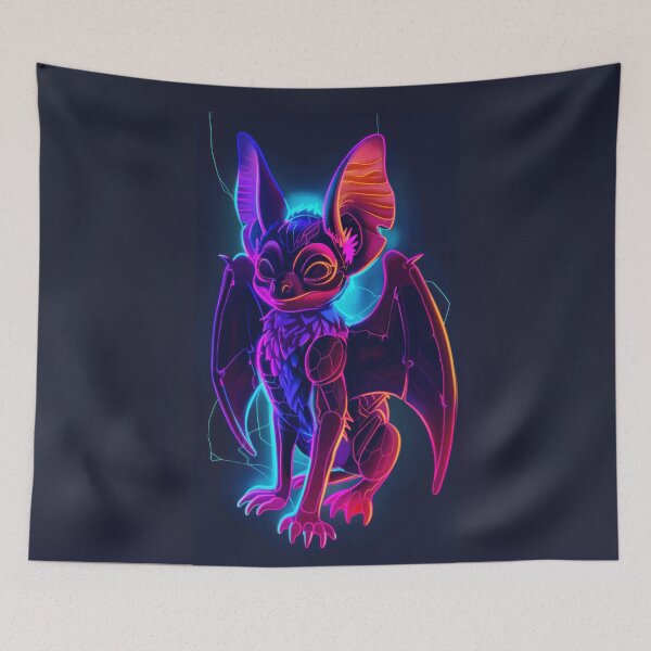 Item preview, Neon Glow Bat designed and sold by Sillytoe.