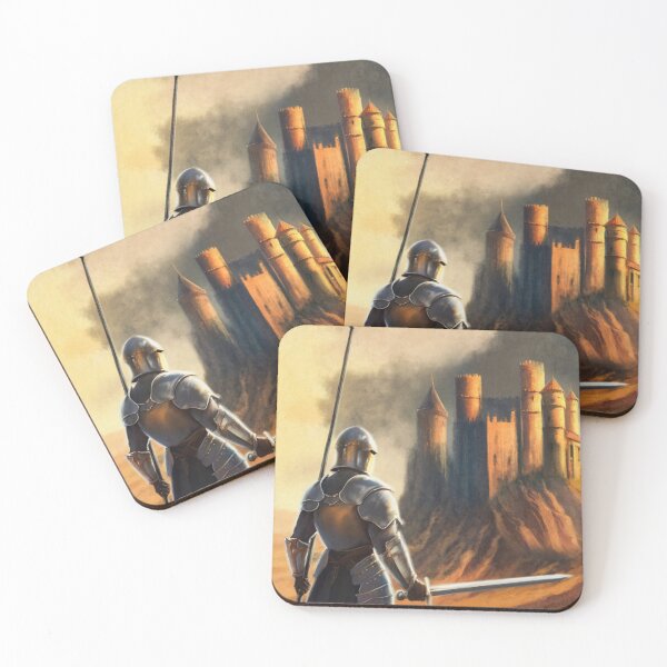 Item preview, Knight on the background of a castle on a rock designed and sold by Yaroslav Chyzhevskyi.