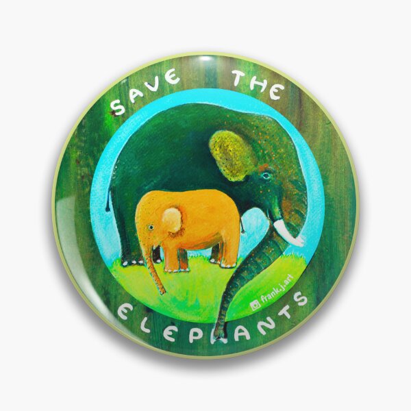 Item preview, Save the elephants designed and sold by Frank J. Art.