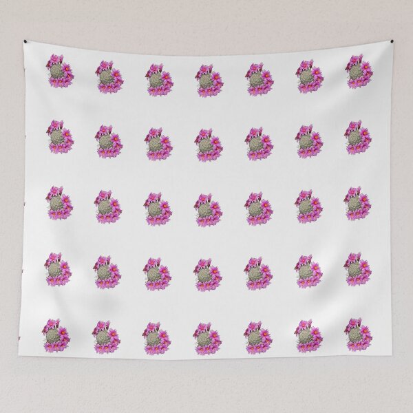 Item preview, Bright pink pincushion cactus with flowers designed and sold by Creative Endeavors ..