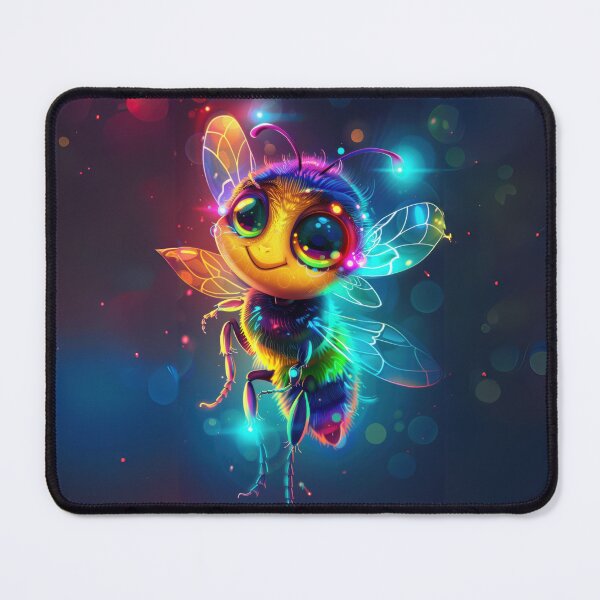 Item preview, Rainbow Glow Bee designed and sold by Sillytoe.