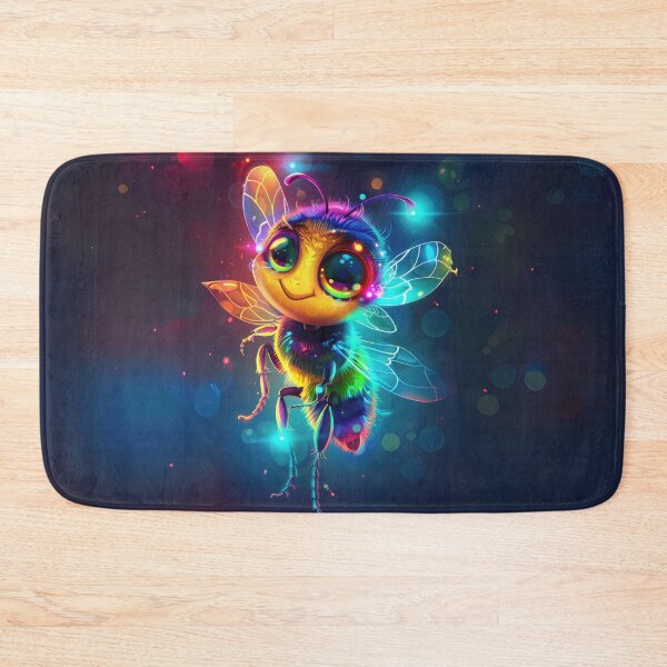 Item preview, Rainbow Glow Bee designed and sold by Sillytoe.