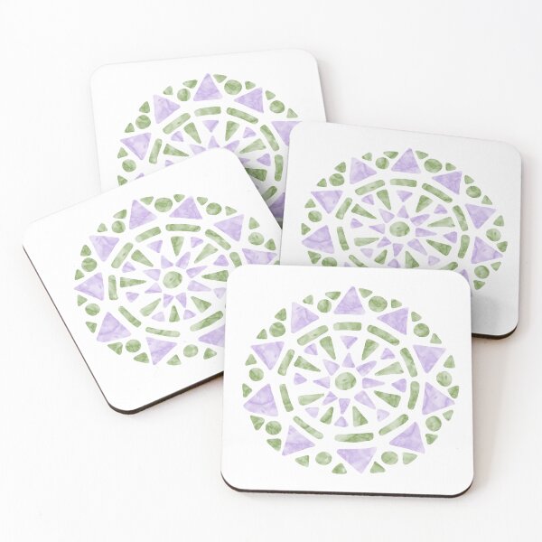 Item preview, Mandala Purple Green Genderqueer Pride Flag designed and sold by JoyfulJen.