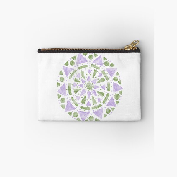 Item preview, Mandala Purple Green Genderqueer Pride Flag designed and sold by JoyfulJen.