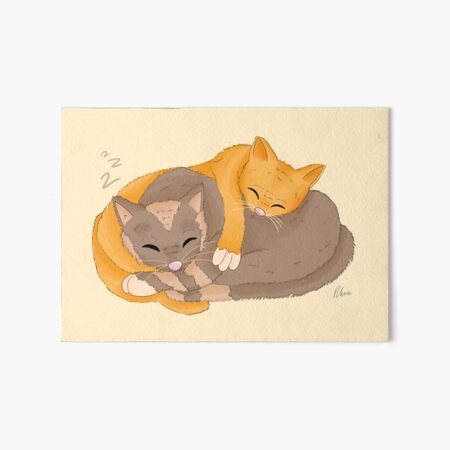 Cats Napping Art Board Print
