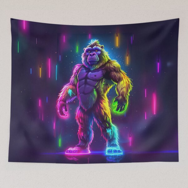 Item preview, Neon Bigfoot designed and sold by Sillytoe.