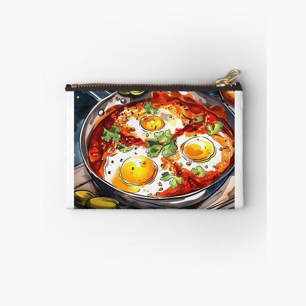 Item preview, Egg-cellent Generative AI Delight: The Flavorful Tradition of Arabic Shakshuka and the Vibrant Colors of Middle Eastern Food designed and sold by FUNqoosh.