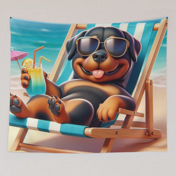 Item preview, Beach Days Rottweilers Vacation designed and sold by Wags & Tails.
