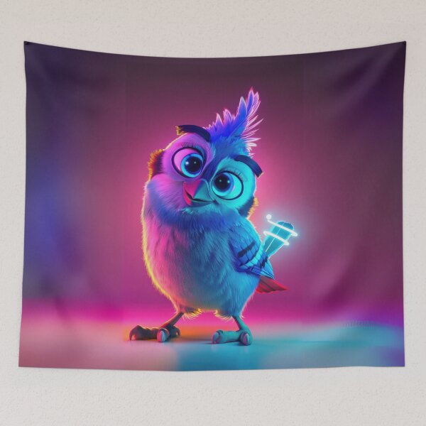 Item preview, Neon Blue Jay designed and sold by Sillytoe.