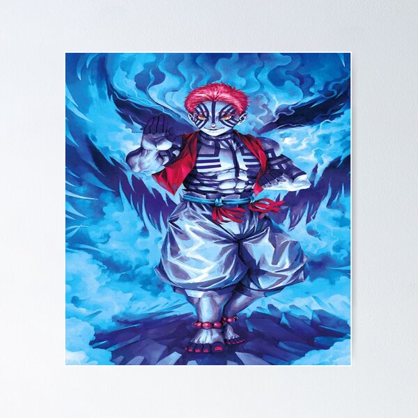 Item preview, Akaza - Kimetsu no Yaiba designed and sold by ArtistryHavenn.