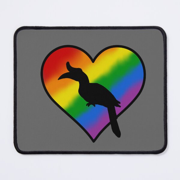 Artikelvorschau, Regenbogen Herz Nashorn Nashornvogel entworfen und verkauft von taylorrowan.