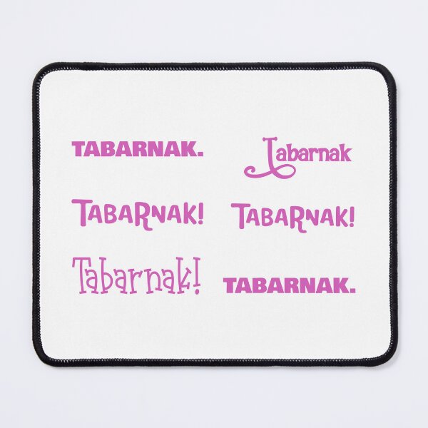 Item preview, Tabarnak pink text bundle designed and sold by EmeraldeaArt.
