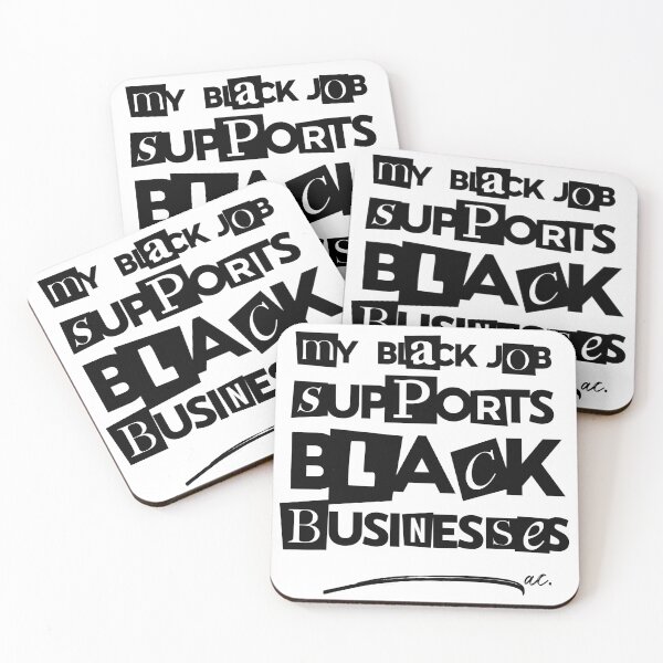 Item preview, MY BLACK JOB (BW) designed and sold by alegnacreates.