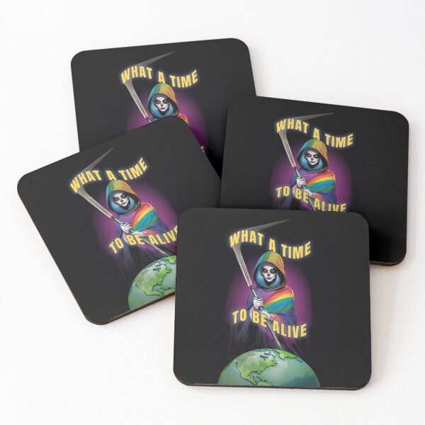 Item preview, what a time to be alive pride epic design gif designed and sold by La Loca.