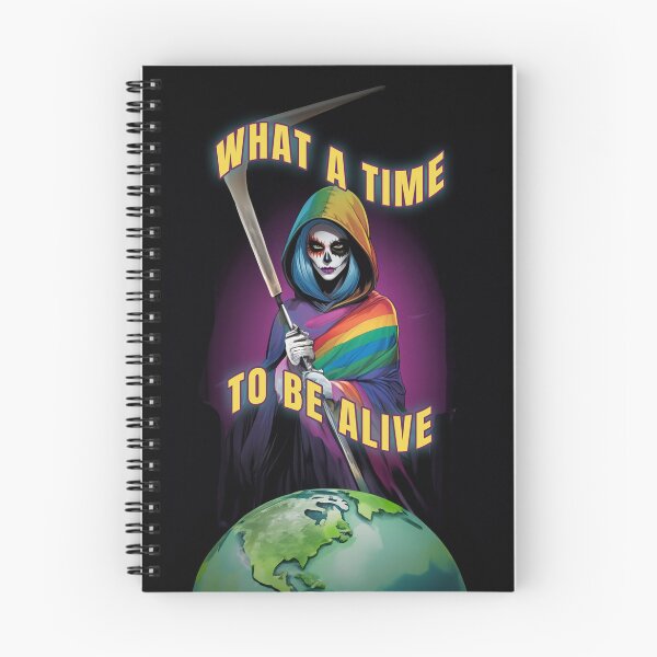 Item preview, what a time to be alive pride epic design gif designed and sold by La Loca.