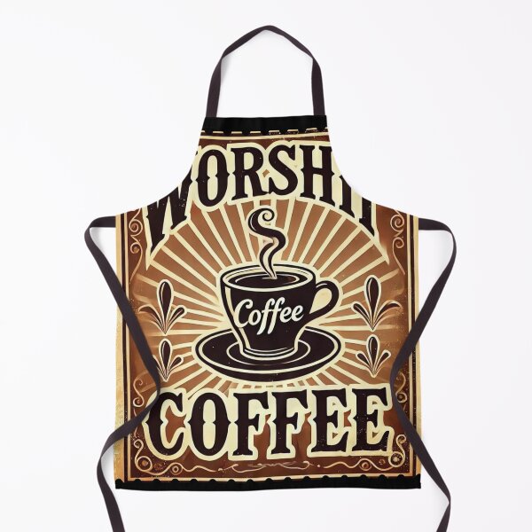 Item preview, Worship Coffee vintage poster designed and sold by Dago345.