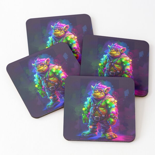 Item preview, Neon Ogre Warrior designed and sold by Sillytoe.