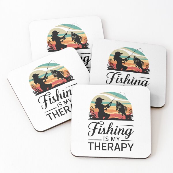 Item preview, Fishing is my Therapy - Sunset designed and sold by FinFriends.