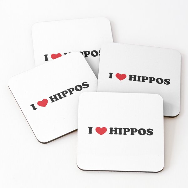 Item preview, I love hippos designed and sold by EmeraldeaArt.