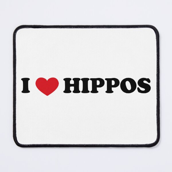 Item preview, I love hippos designed and sold by EmeraldeaArt.