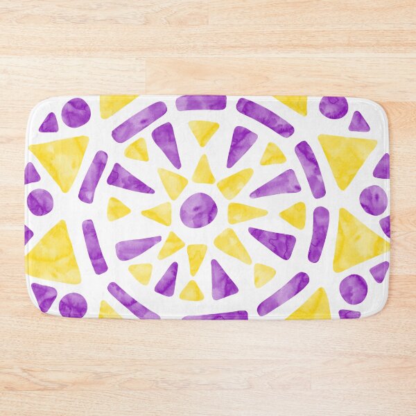 Item preview, Mandala Purple Yellow Intersex Pride Flag designed and sold by JoyfulJen.
