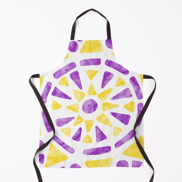 Item preview, Mandala Purple Yellow Intersex Pride Flag designed and sold by JoyfulJen.