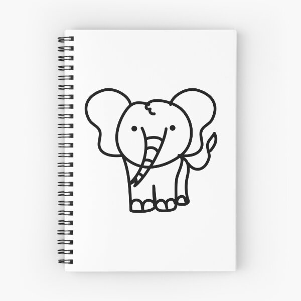 Item preview, Black and white elephant cute designed and sold by fluffyfamcraft.