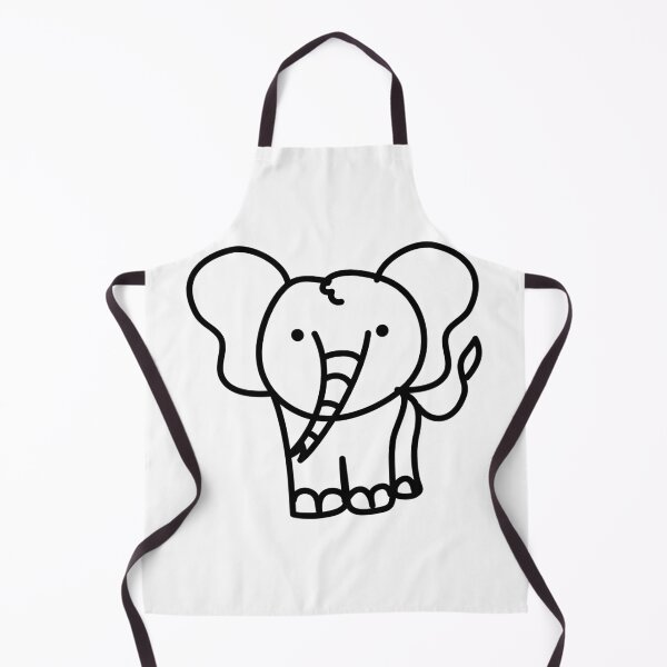 Item preview, Black and white elephant cute designed and sold by fluffyfamcraft.